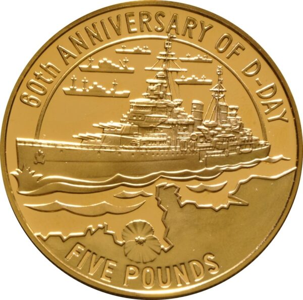 The 60th Anniversary of D-Day Channel Islands 3-coin Gold Proof Set 1944-2004 Boxed - Image 2