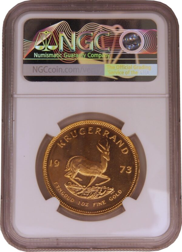 1973 1 oz Proof Krugerrand Gold Coin NGC PF67 - Image 2
