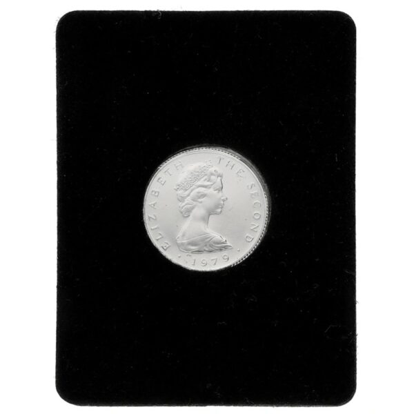1979 Isle Of Man One Pound Proof Platinum Coin Triskellion on Island Boxed - Image 2