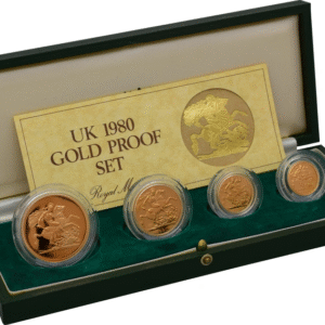 1980 Proof Gold Sovereign 4 Coin Set