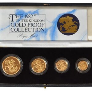 1982 Proof Gold Sovereign 4 Coin Set