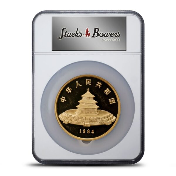 1984 12 oz Proof Chinese Gold Panda Coin NGC PF62 UCAM - Image 2