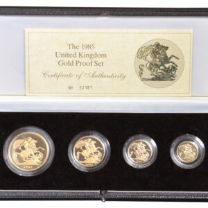 1985 Proof Gold Sovereign 4 Coin Set