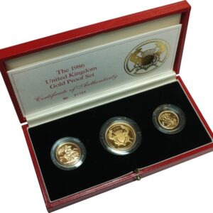 1986 Proof Gold Sovereign 3 Coin Set