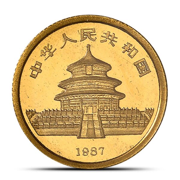 1987-Y 1/20 oz Chinese Gold Panda Coin (Sealed) - Image 4