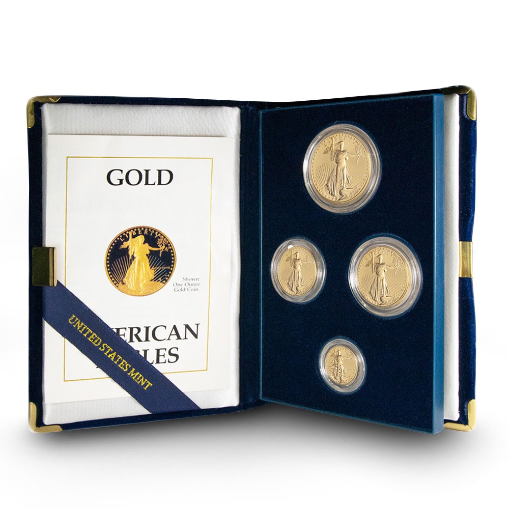 1988 4-Coin Proof American Gold Eagl