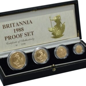 1988 Proof Gold Britannia 4 Coin Set