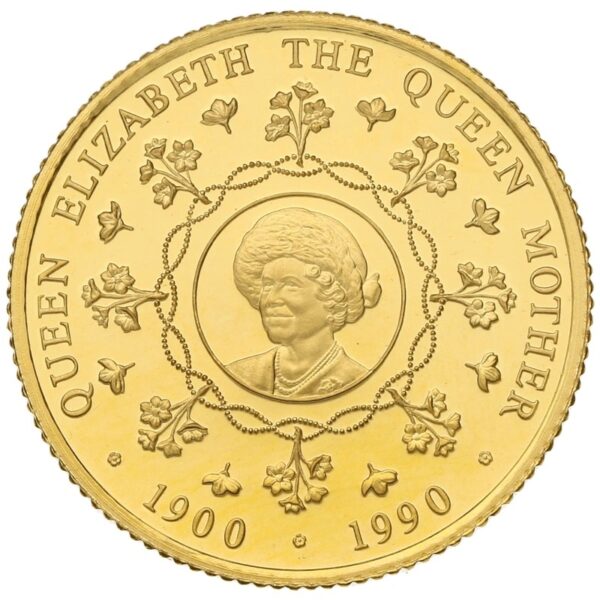 1990 Falkland Islands Elizabeth The Queen Mother 90th Birthday Gold Proof Set Boxed - Image 2
