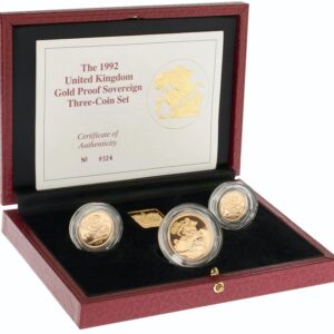 1992 Proof Gold Sovereign 3 Coin Set