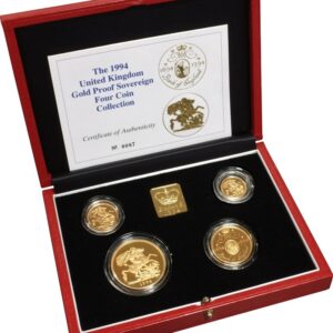 1994 Proof Gold Sovereign 4 Coin Set