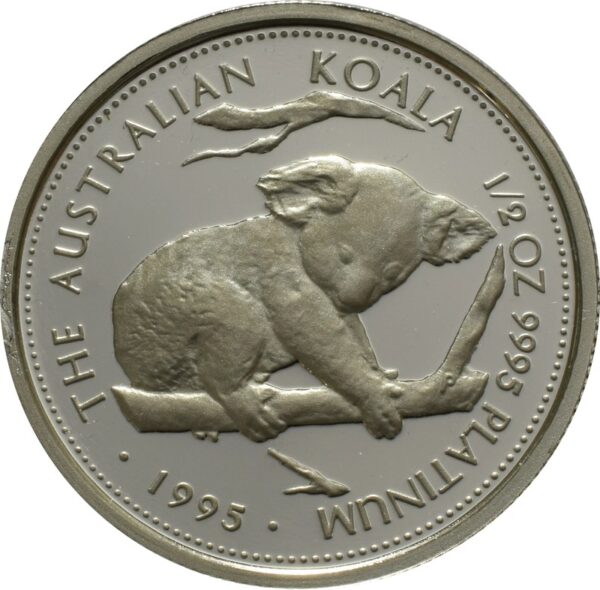1995 1/2 oz Proof Platinum Australian Koala Boxed - Image 3