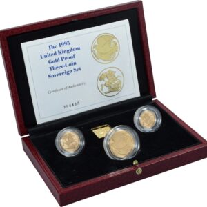 1995 Proof Gold Sovereign 3 Coin Set