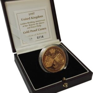 1997 Proof £5 Gold Crown Coin Golden