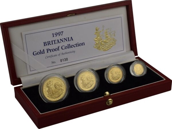 1997 Proof Gold Britannia 4 Coin Set