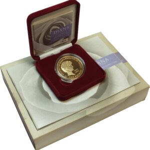 Proof £5 Gold Crown Coin Diana Princ