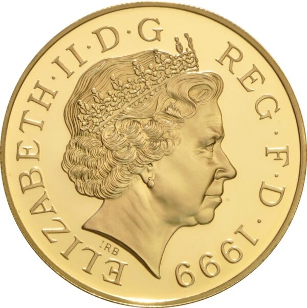 1999 Proof £5 Gold Crown Coin Diana Princess of Wales Memorial NGC PF67 - Image 2