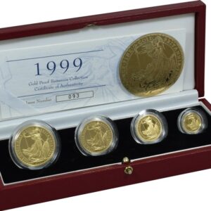 1999 Proof Gold Britannia 4 Coin Set