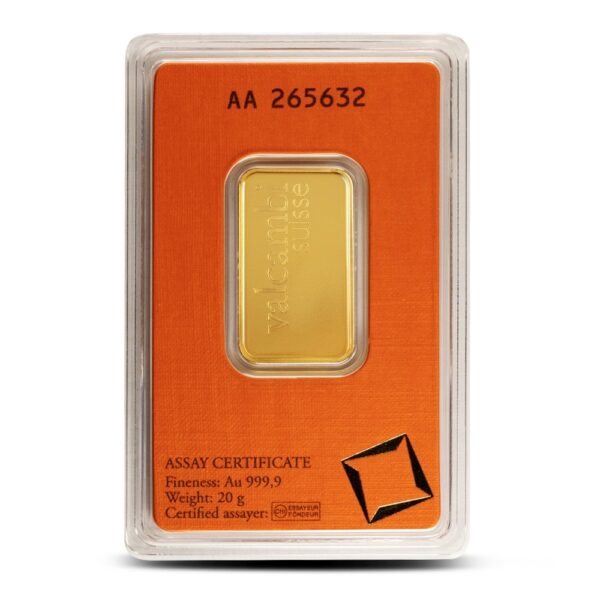 Buy 20 Gram Valcambi Gold Bar (New w/ Assay) - Image 2