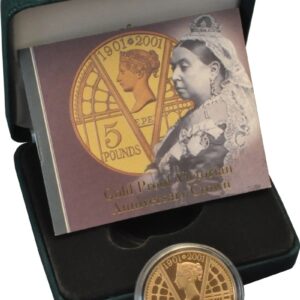 2001 Proof Gold Crown £5 Coin 100th