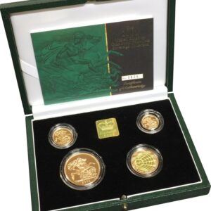 2001 Proof Gold Sovereign 4 Coin Set