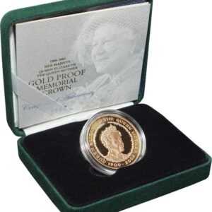2002 Proof Gold Crown £5 Coin Queen