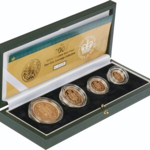 2002 Proof Gold Sovereign 4 Coin Set