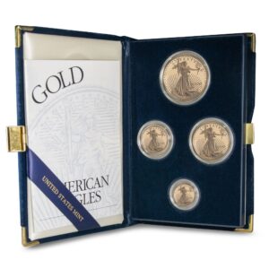 2002-W 4-Coin Proof American Gold Ea