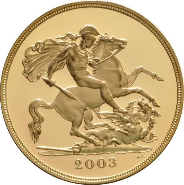 2003 Proof Gold Sovereign 4 Coin Set Boxed - Image 3