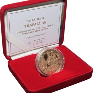 2005 Proof £5 Gold Crown Coin Battle