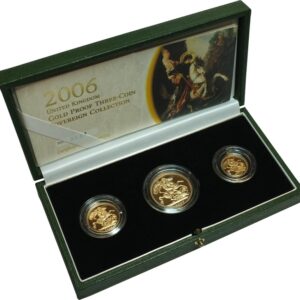 2006 Proof Gold Sovereign 3 Coin Set