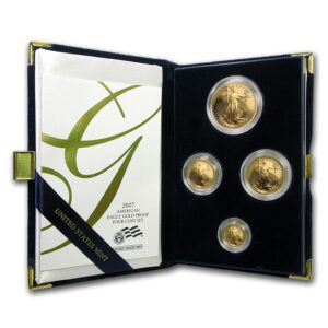 2007-W 4-Coin Proof American Gold Ea