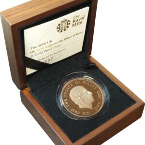 2008 Proof Gold Crown £5 Coin Prince