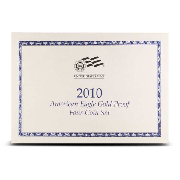 2010 4-Coin Proof American Gold Eagle Set (Box + CoA) - Image 3