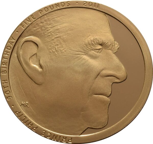 2011 Proof Gold Crown £5 Coin HRH Prince Philip Boxed - Image 3