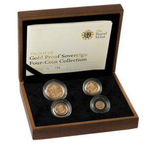2011 Proof Gold Sovereign 4 Coin Set