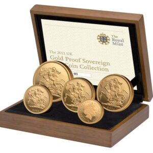 2011 Proof Gold Sovereign 5 Coin Set