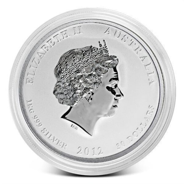 2012 1 Kilo Australian Lunar Dragon Silver Coin - Image 2