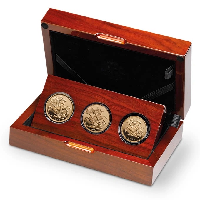 Proof Gold Sovereign Premium 3 Coin
