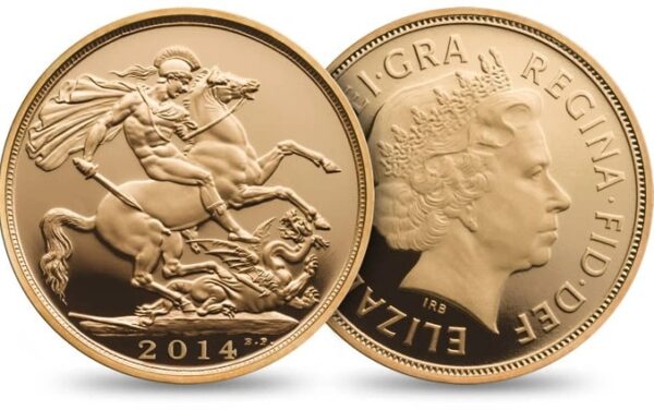 2014 Proof Gold Sovereign Premium 3 Coin Set Boxed - Image 2