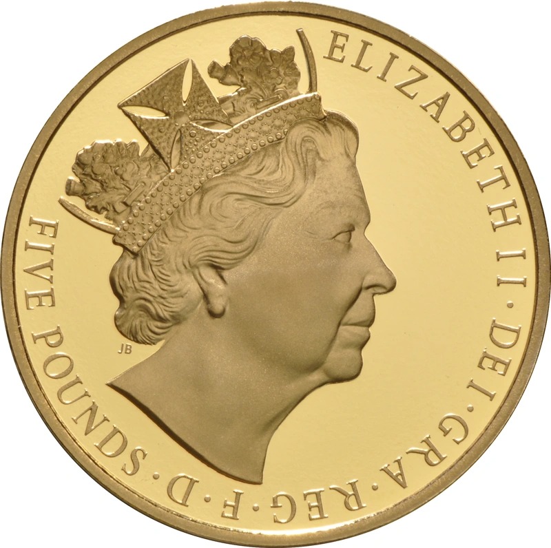 2015 Proof Gold Crown £5 Coin The Longest Reigning Monarch Boxed - Image 2