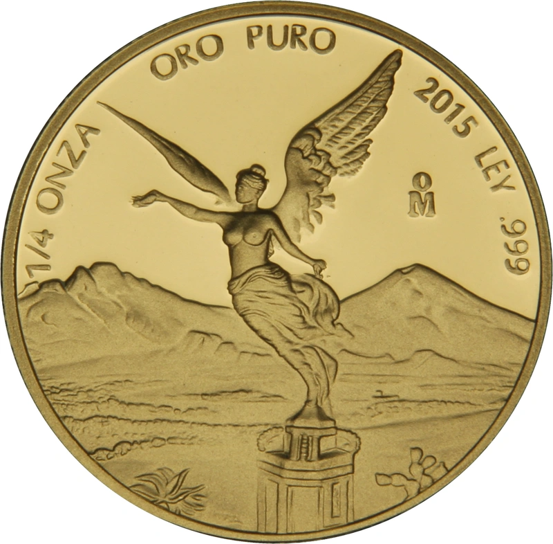 2015 Proof Mexican Libertad Gold Coin 5 Coin Set Boxed - Image 2