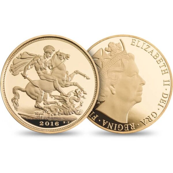 2016 Proof Gold Sovereign 3 Coin Premium Set Butler Effigy Boxed - Image 2