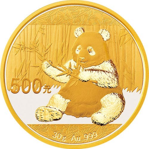 2017 30 Gram Chinese Gold Panda Coin