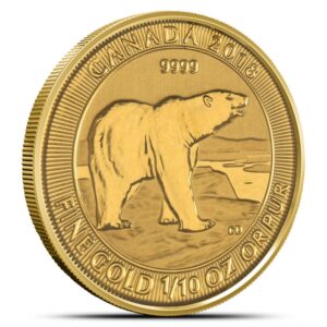 2018 1/10 oz Canadian Gold Polar Bea