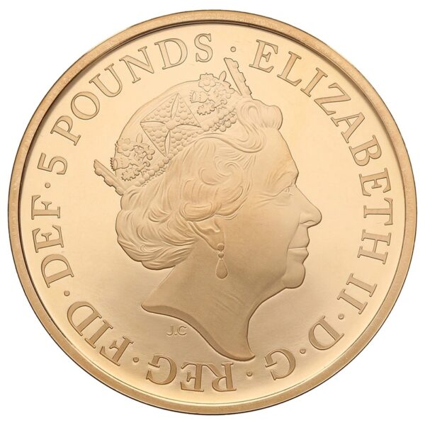 2018 Proof Gold Crown £5 Coin 65th Anniversary of the Queen's Coronation Boxed - Image 2