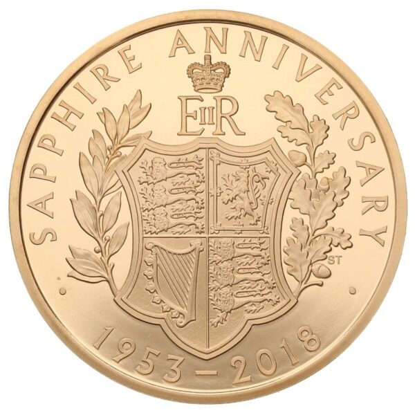 2018 Proof Gold Crown £5 Coin 65th Anniversary of the Queen's Coronation Boxed - Image 3