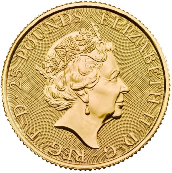 2018 1/4 oz Year of the Dog Gold Coin Royal Mint Lunar Series - Image 2
