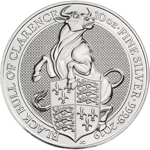 2019 10 oz British Silver Queens Bea