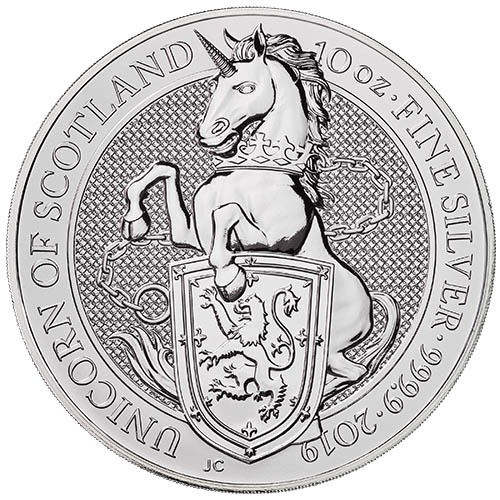 2019 10 oz British Silver Queens Bea
