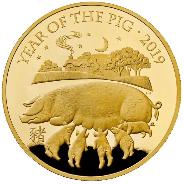 1/4 oz Year of the Pig Gold Coin Roy